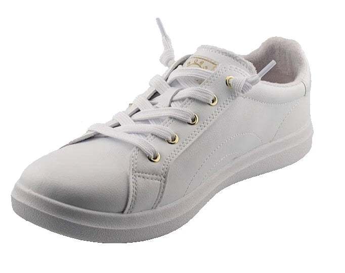 Bobs By Skechers D'VINE-INSTANT DELIGHT White Sneakers Women's Size 8.5