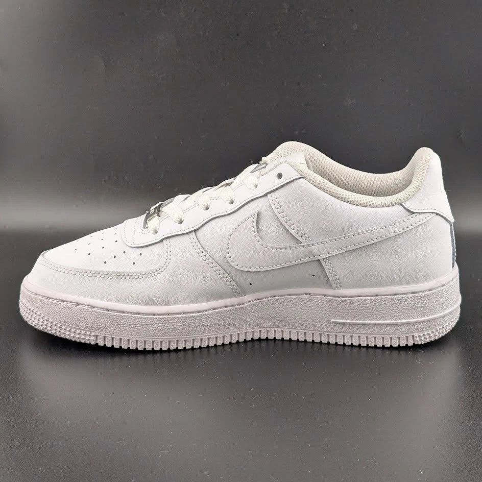 Nike Air Force 1 LE (GS) Low Triple White - Kids 7Y / Womens 8.5 SoleComfort.shoes