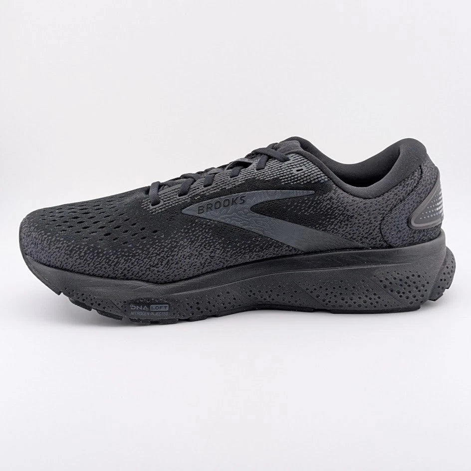 Brooks Women's Ghost 16 Lace Up Athletic Shoes Black Wide Sz 11.5D #1204071D020 SoleComfort.shoes
