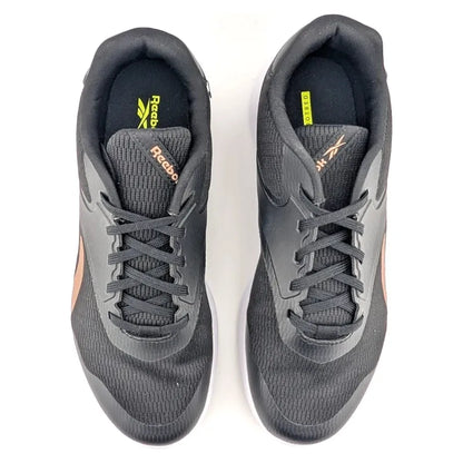 Reebok Stridium Women's Size 7 Black Golden Bronze Athletic Walking Shoe SoleComfort.shoes