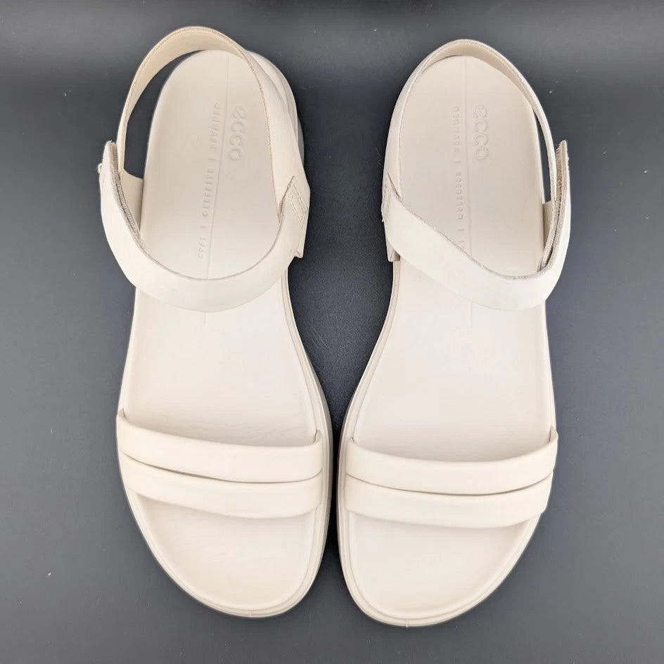 ECCO Women's Size 7-7.5 Flowt LX Wedge Sandal - Limestone - 273303-59113 SoleComfort.shoes