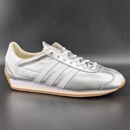 adidas Country OG Womens Size 8 Lace Up Silver White Sneakers Shoes JP7636 SoleComfort.shoes