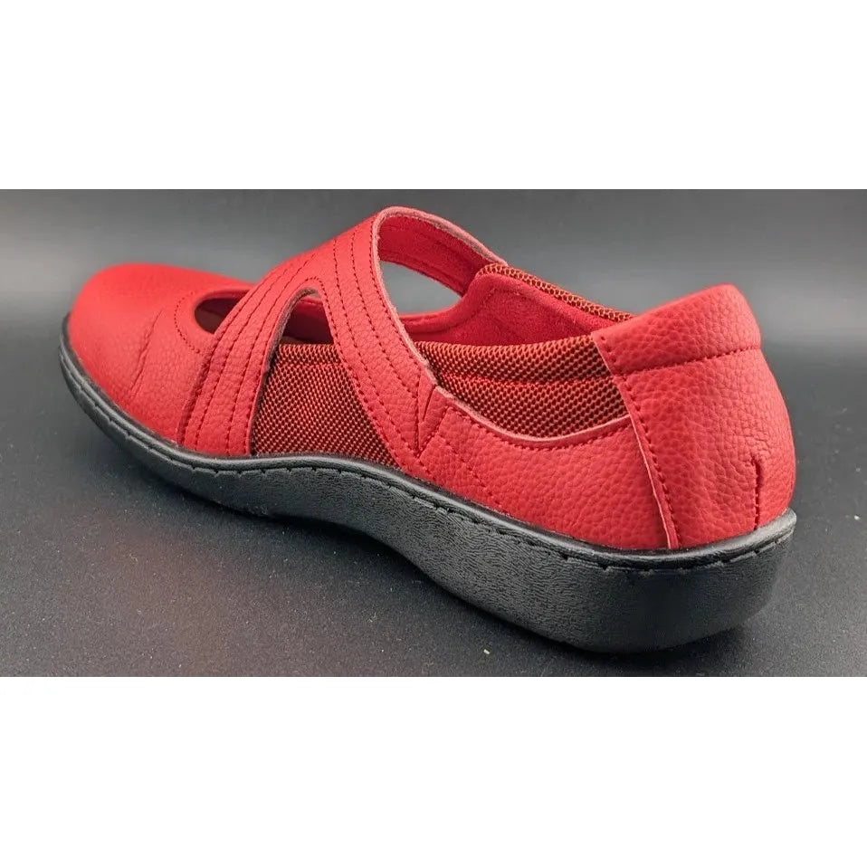 Oviaric Flats Mary Jane Dress Shoes Loafers Women’s 8 M Red Hook & Loop Closure SoleComfort.shoes