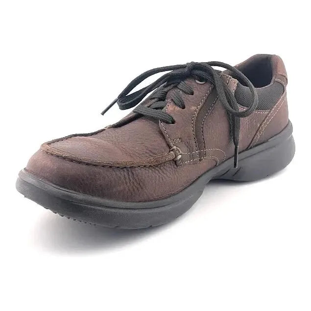 Clarks Cotrell Edge Men's Size 9W Ortholite Cushion Leather Oxford Lace Up Shoes - SoleComfort.shoes