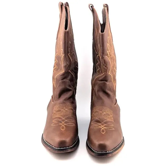 Brand New Women's 6.5 Western Cowgirl Boots Wide Calf Embroidered Country Boot IUV