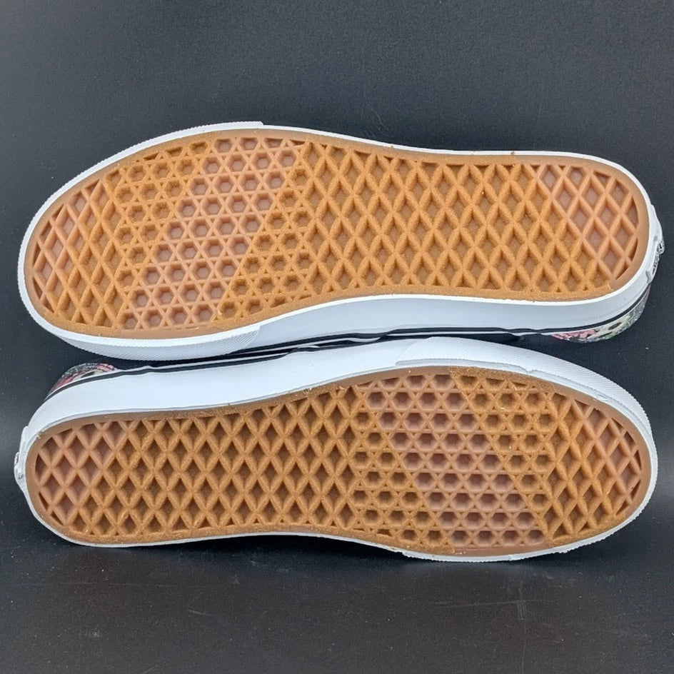 Vans Women's Size 9 Asher Floral Web Nine Iron Slip-On Shoes - Textile SoleComfort.shoes