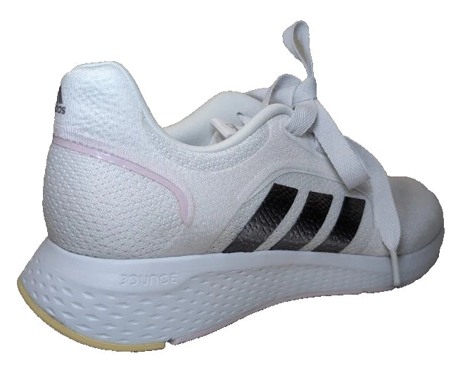 Pre-Owned adidas Women's Edge Lux 5 Sneaker, White/Coffee Metallic/Almost Yellow, 9.5