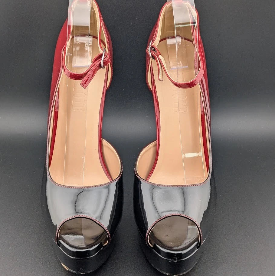 MERUMOTE Women's 9.5 Platform Stiletto Heels Shoes Peep Toe Pumps 6 inch Heels SoleComfort.shoes