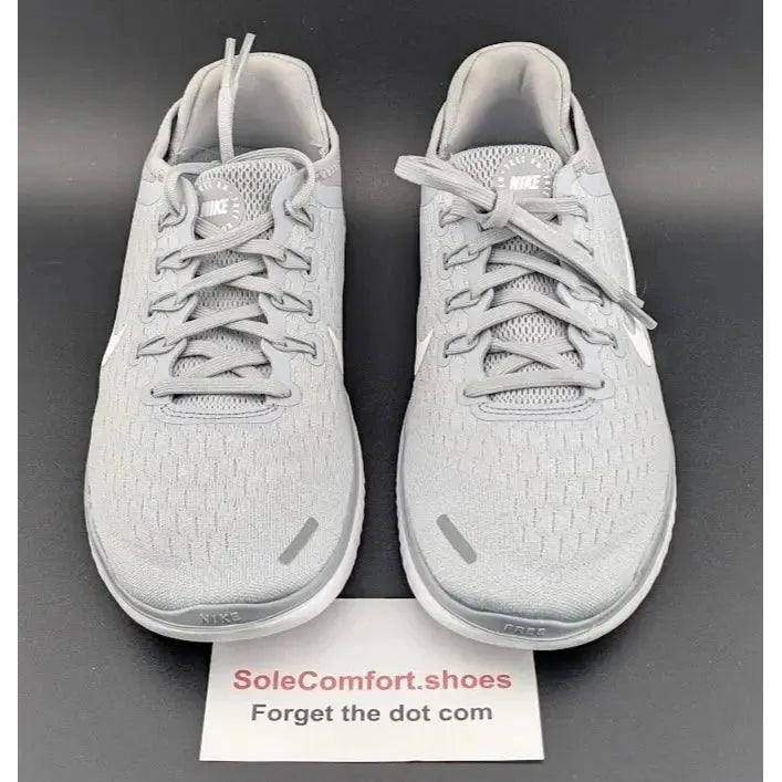 Womens Nike Size 7.5 Free Run RN 2018 Wolf Grey Black White 942837-003 Running - SoleComfort.shoes