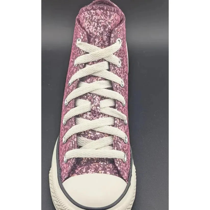*BRAND NEW* Women CONVERSE Chuck Taylor All Star Glitter CTAS HI Orchid Abyss - SoleComfort.shoes