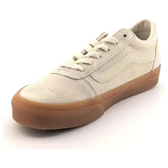 VANS Ward Old Skool Translucent Gum Crème Bru Womens Cream Suede Sneaker VANS