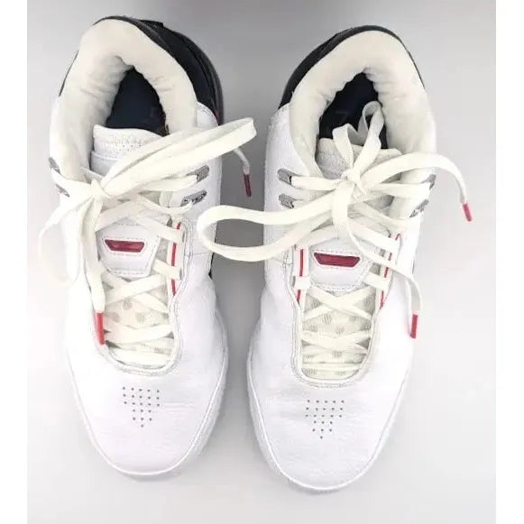 Imperfect: Nike LeBron NXXT Gen AMPD First Game Mens Size 8 White Black Red FJ1566 100 - SoleComfort.shoes
